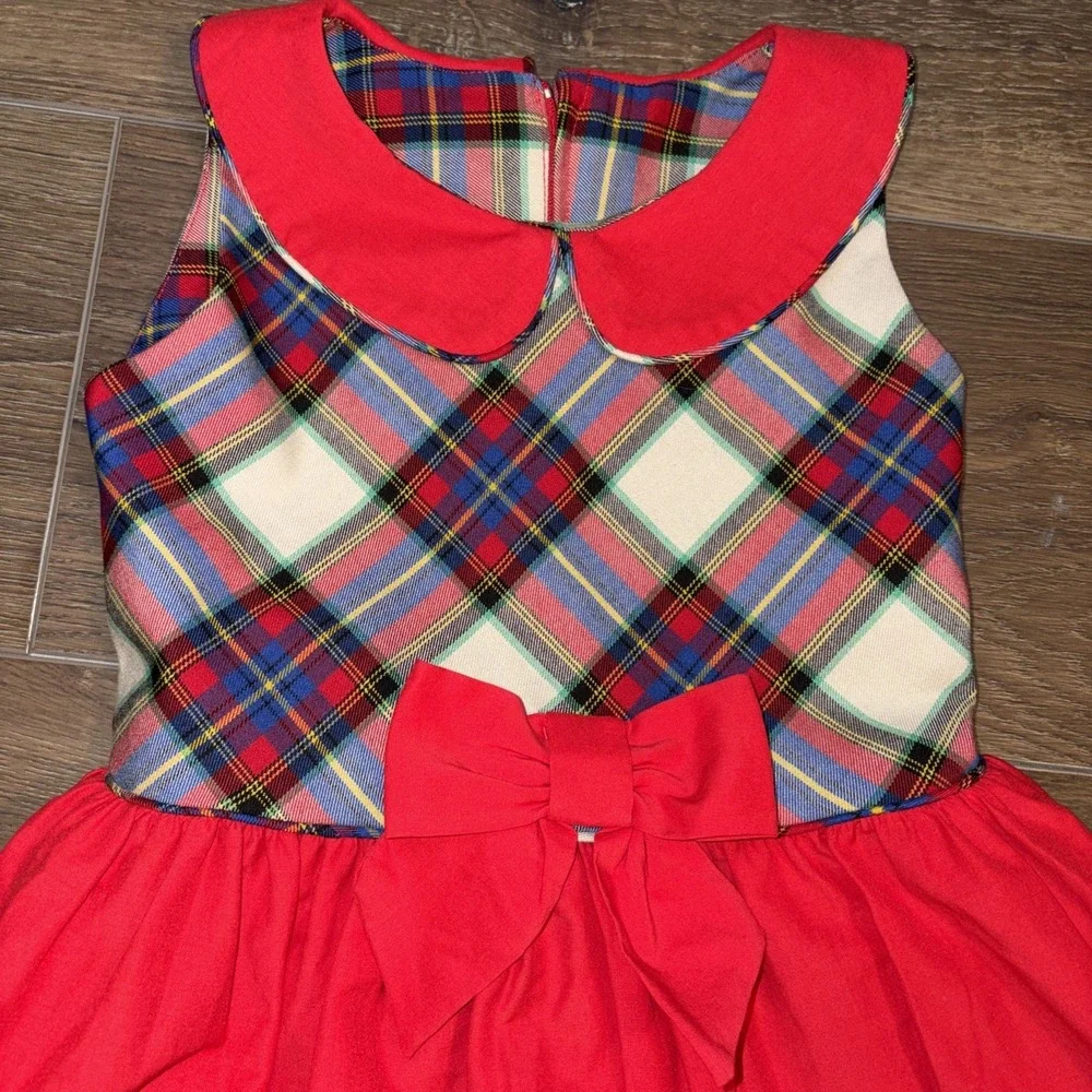Sikaffy‎ Plaid Peppa Pig Dresss Size 4